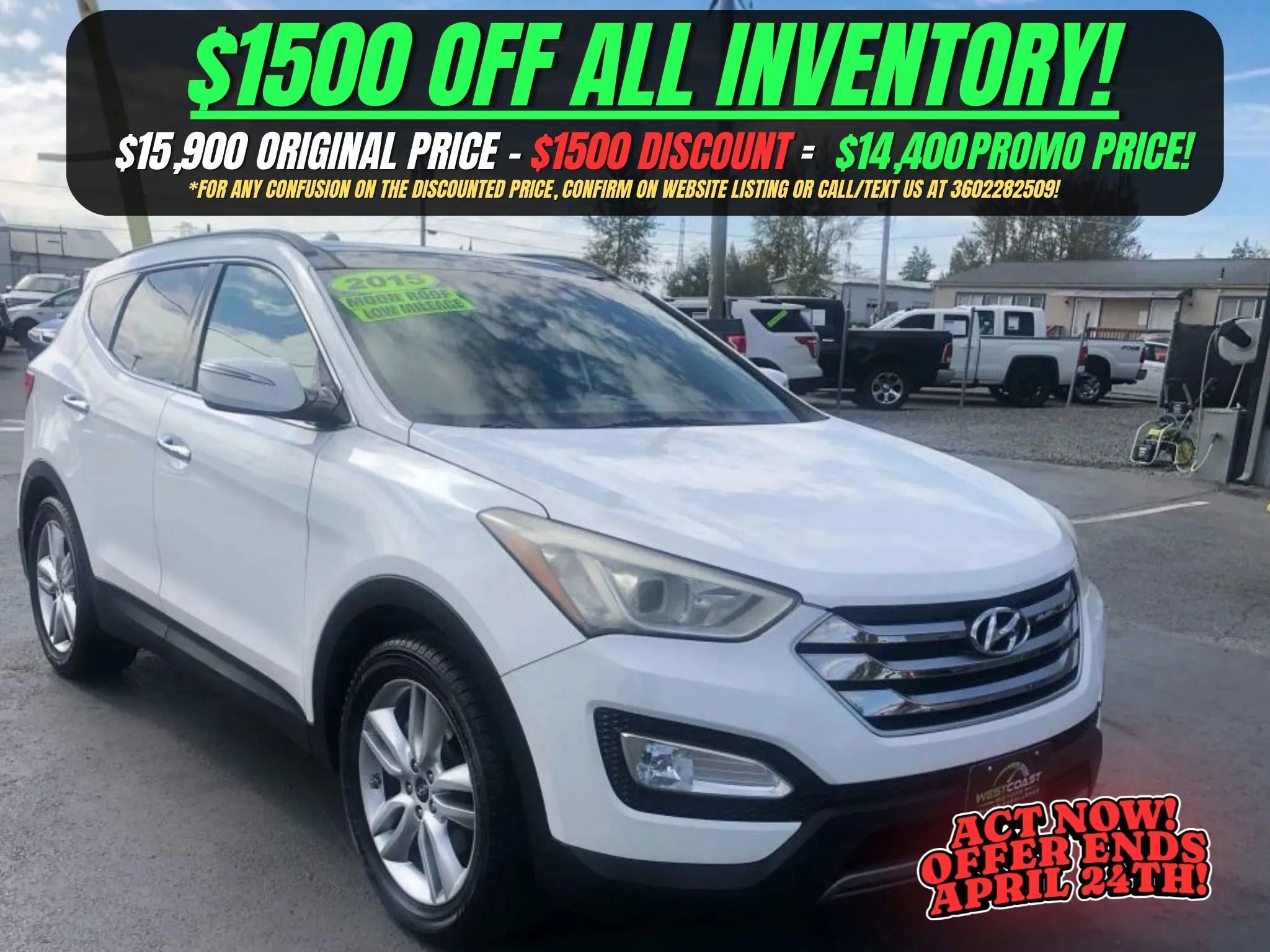 Used 2015 Hyundai Santa Fe Sport 2.0T w/ Option Group 05 FWD image 1