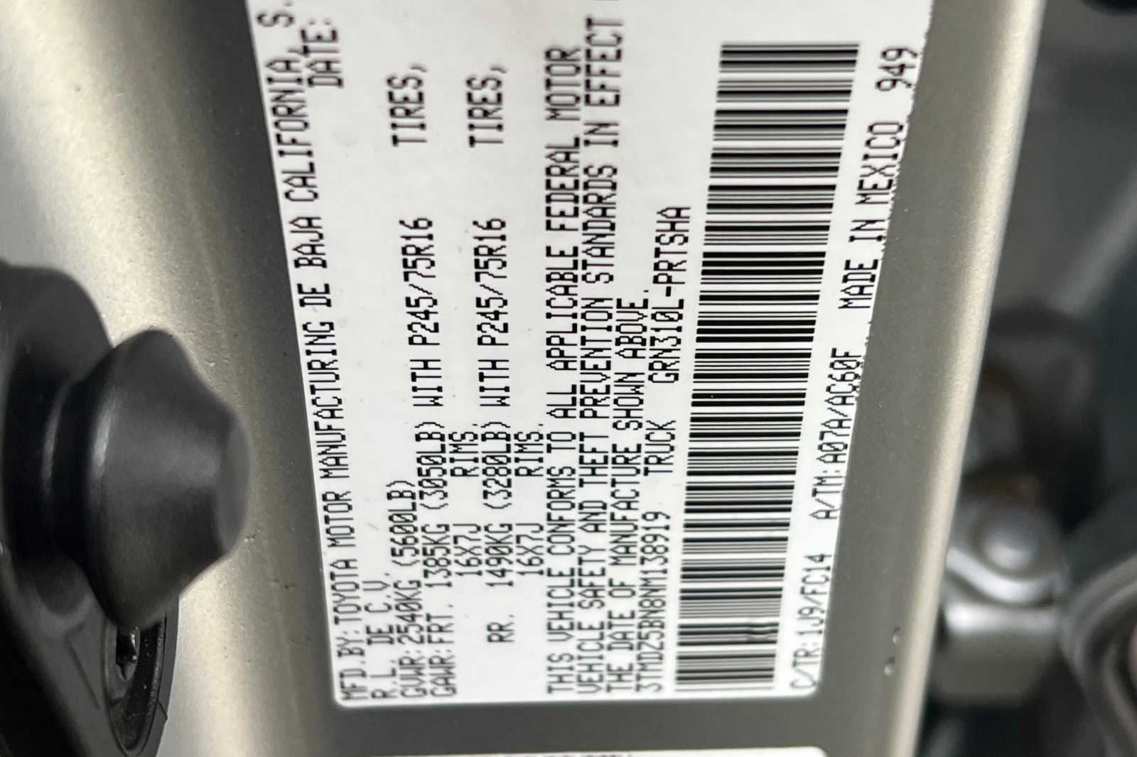 Used 2022 Toyota Tacoma SR5 w/ Black Out Package (TMS) image 30