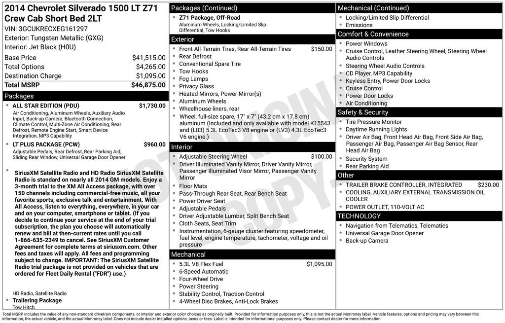 Used 2014 Chevrolet Silverado 1500 LT w/ All Star Edition AWD/4WD image 6