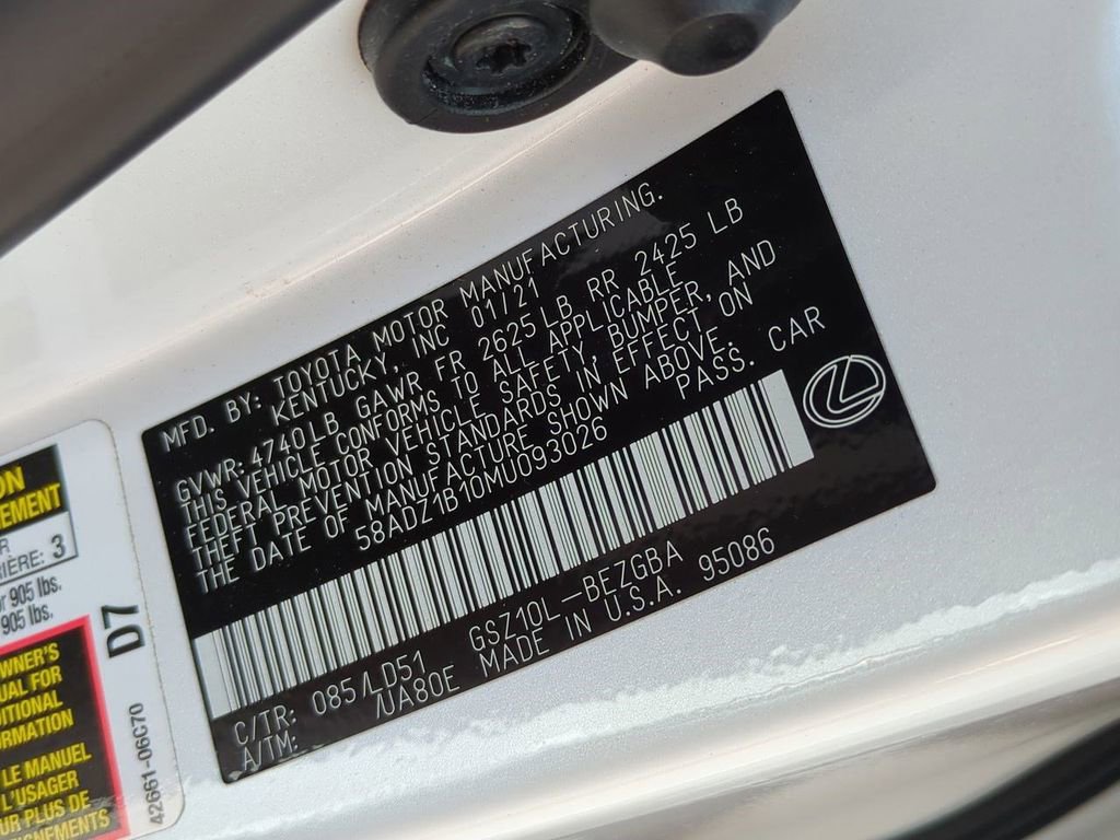 Used 2021 Lexus ES 350 350 w/ Premium Package image 31