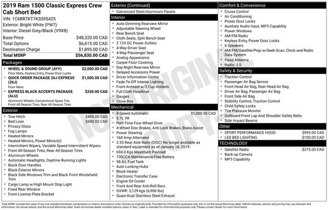 Used 2019 RAM 1500 Express w/ Wheel & Sound Group image 27