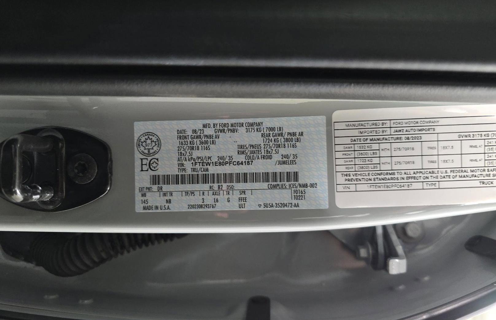 Used 2023 Ford F150 Tremor w/ Equipment Group 402A High image 18