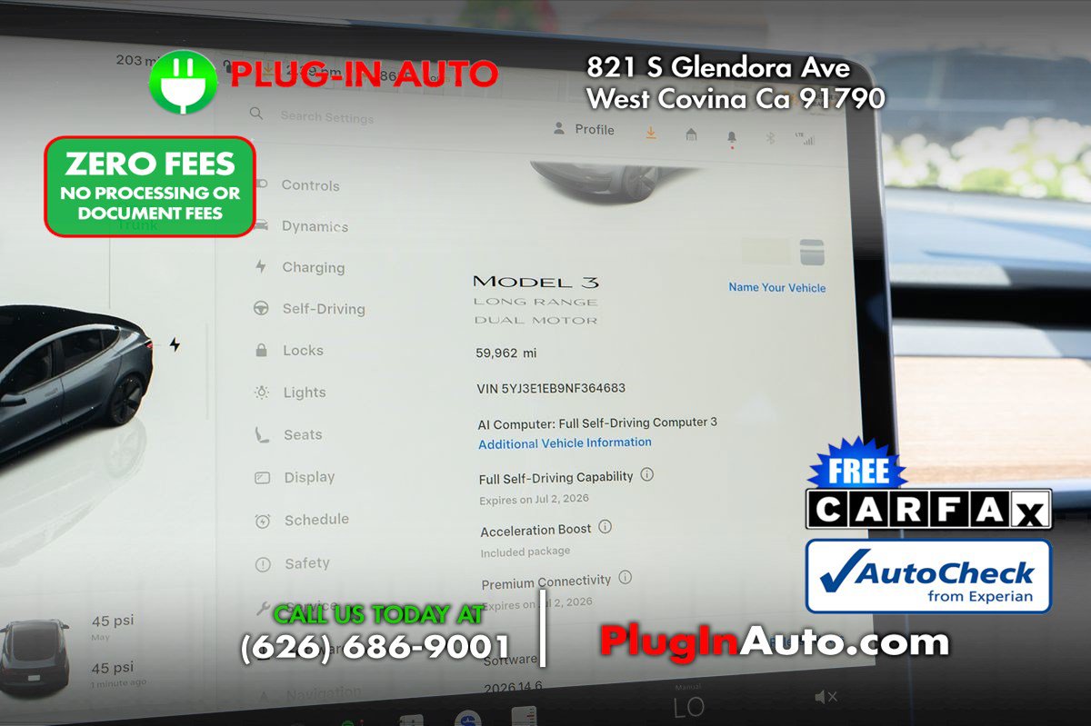 Used 2022 Tesla Model 3 Long Range AWD/4WD image 2