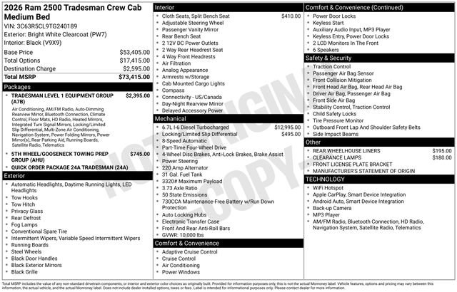 New 2026 RAM 2500 Tradesman image 45