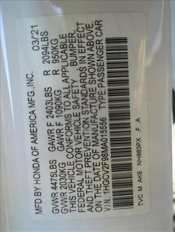 Used 2021 Honda Accord Touring image 27