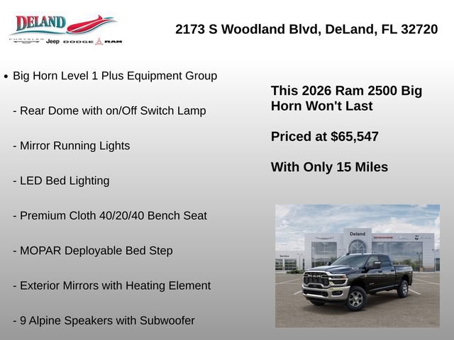 New 2026 RAM 2500 Big Horn AWD/4WD image 31