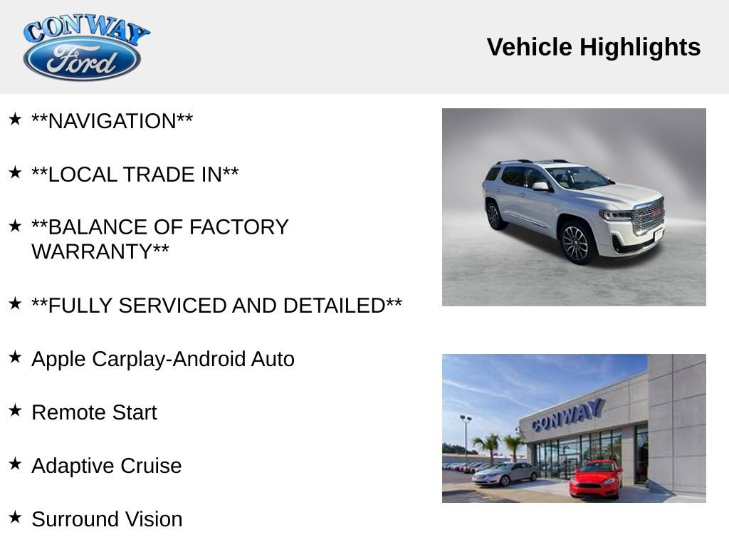 Used 2022 GMC Acadia Denali w/ Denali Ultimate Package image 8