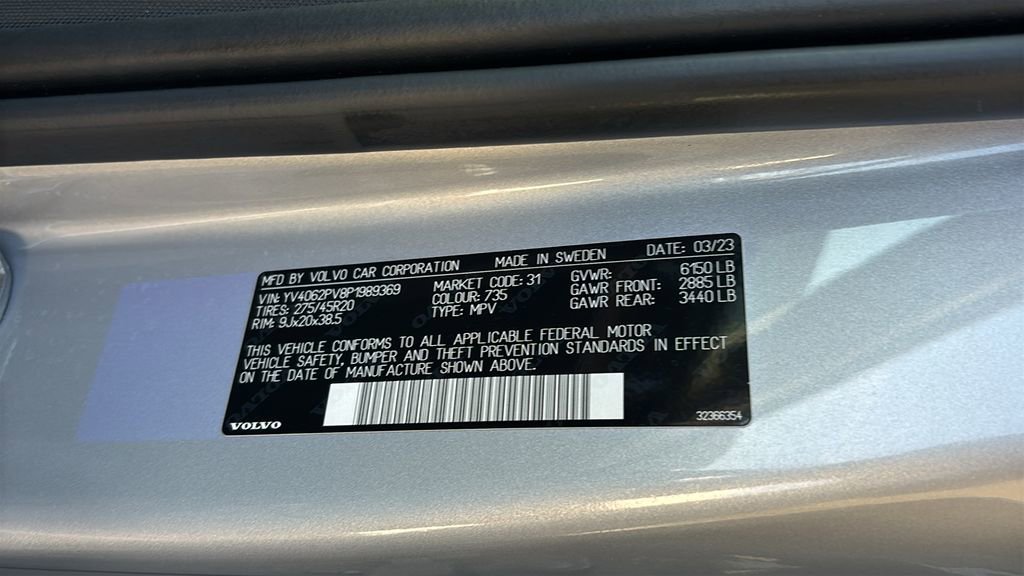 Certified 2023 Volvo XC90 B6 Core w/ Climate Package image 33