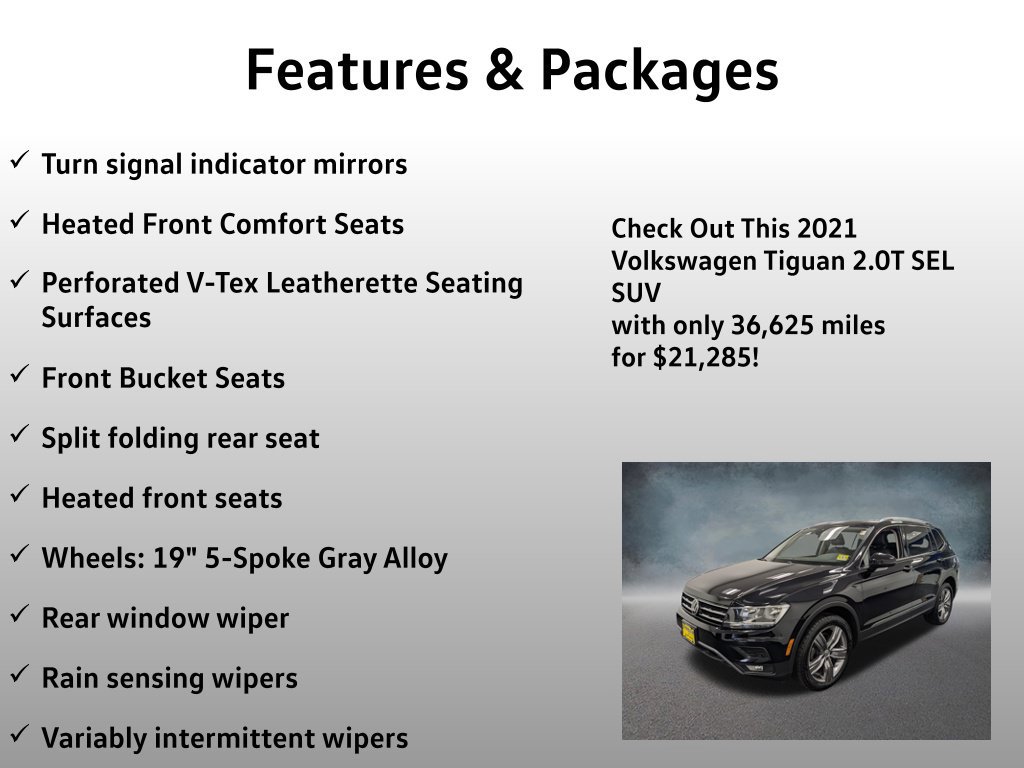 Used 2021 Volkswagen Tiguan SEL AWD/4WD image 17