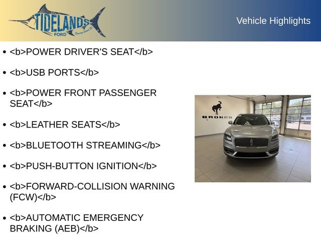 Used 2020 Lincoln Nautilus Reserve w/ Class II Trailer Tow Package FWD image 12