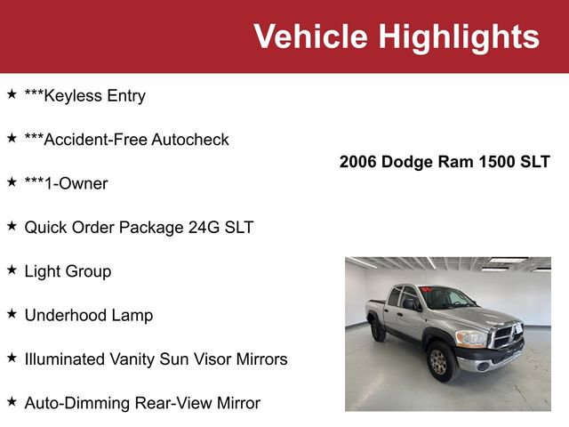 Used 2006 Dodge Ram 1500 Truck SLT w/ Light Group image 2