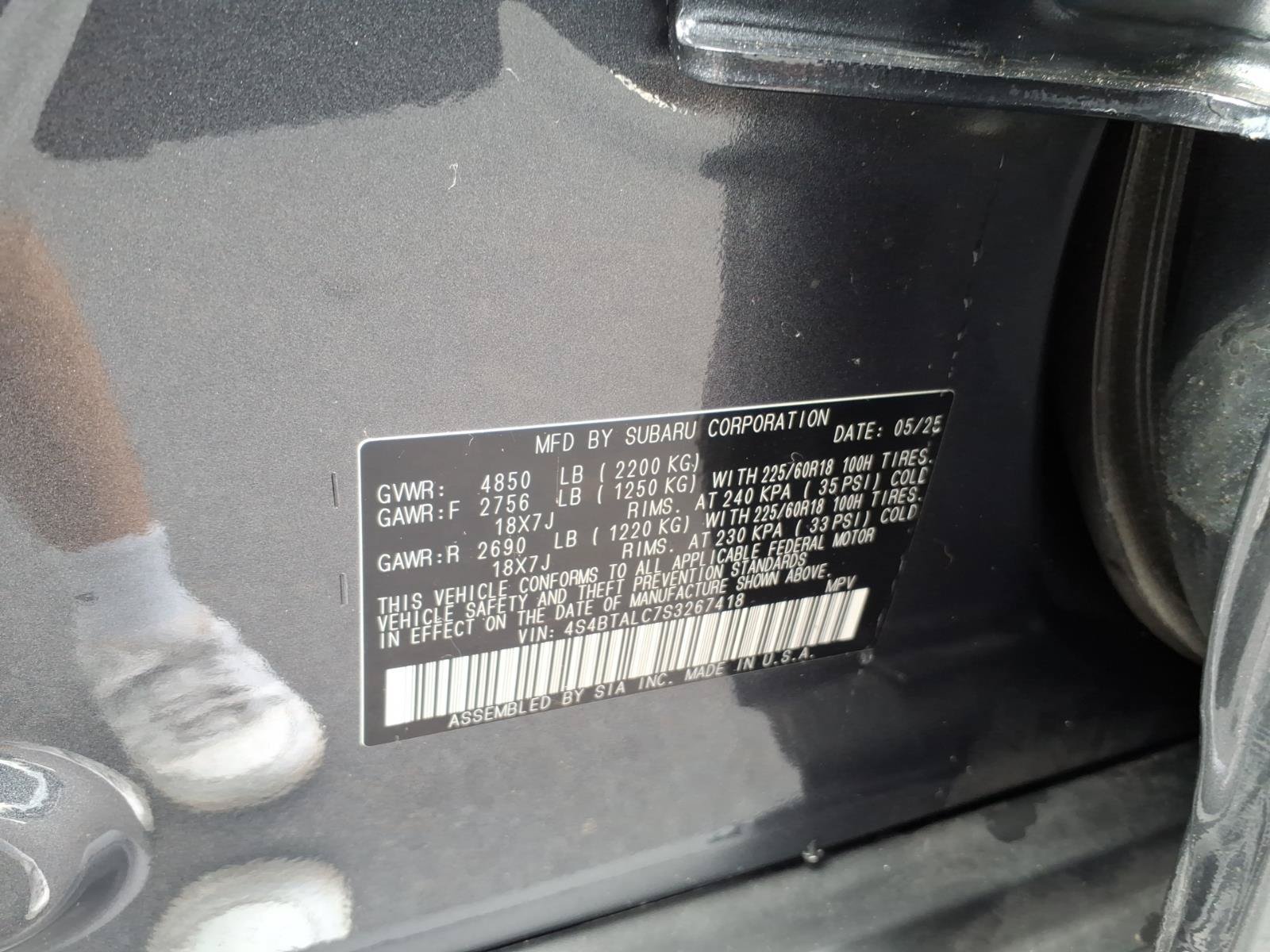 Certified 2025 Subaru Outback Onyx Edition AWD/4WD image 24
