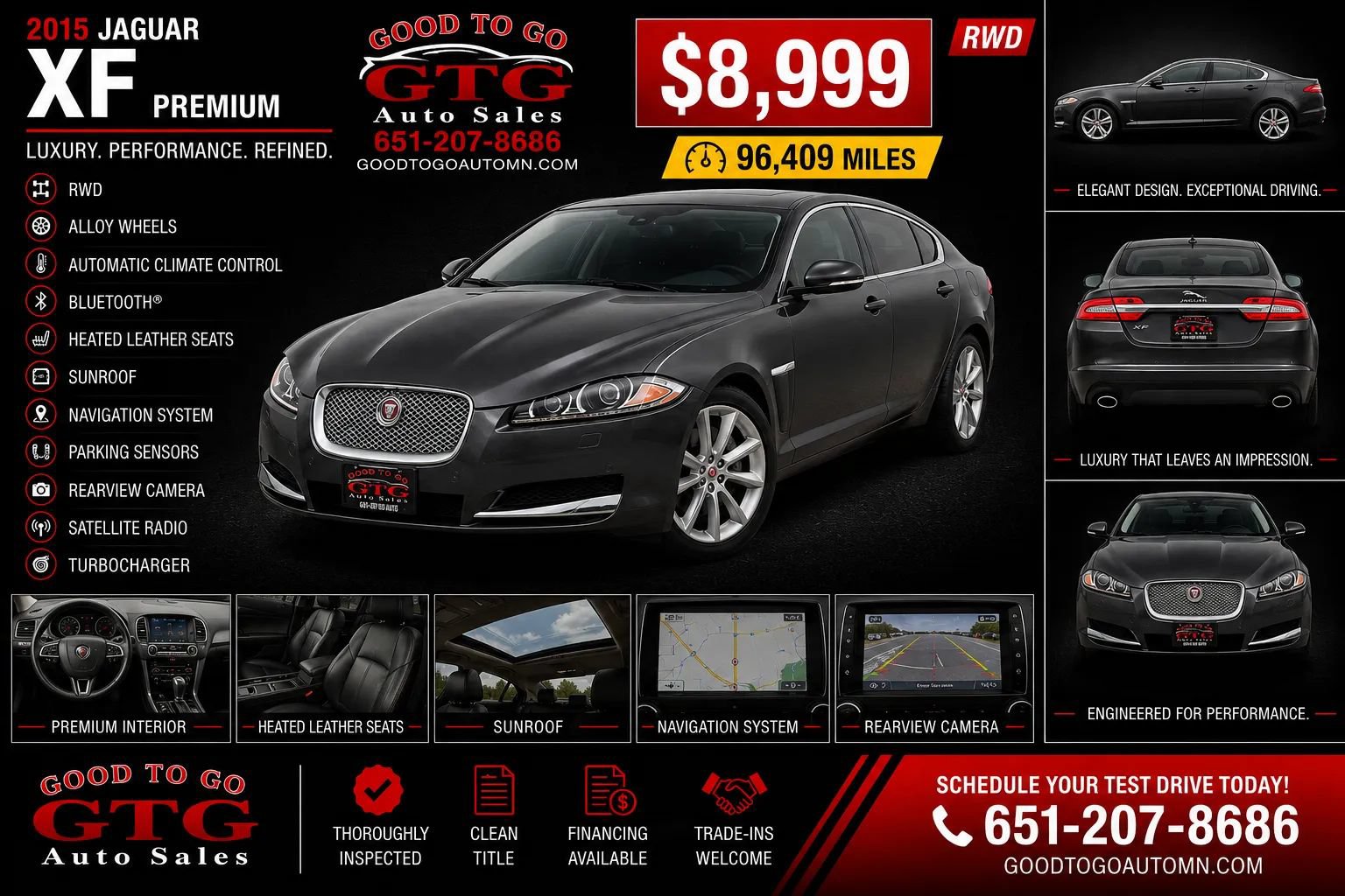 Used 2015 Jaguar XF Premium RWD image 1