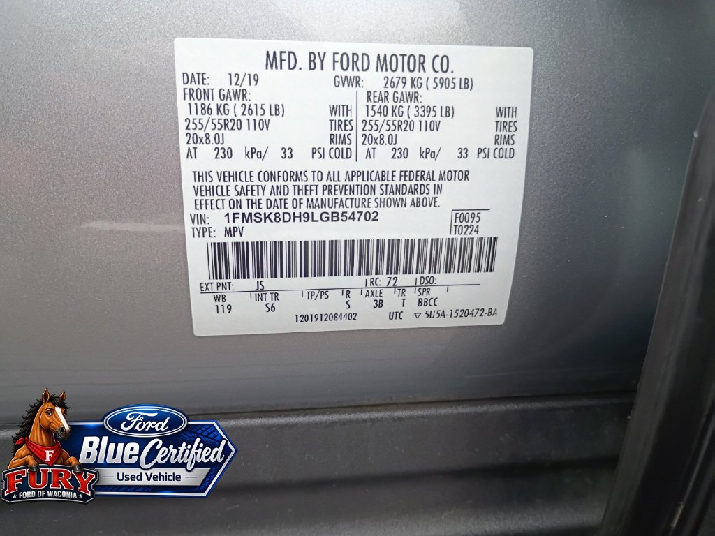 Used 2020 Ford Explorer XLT w/ Equipment Group 202A AWD/4WD image 32