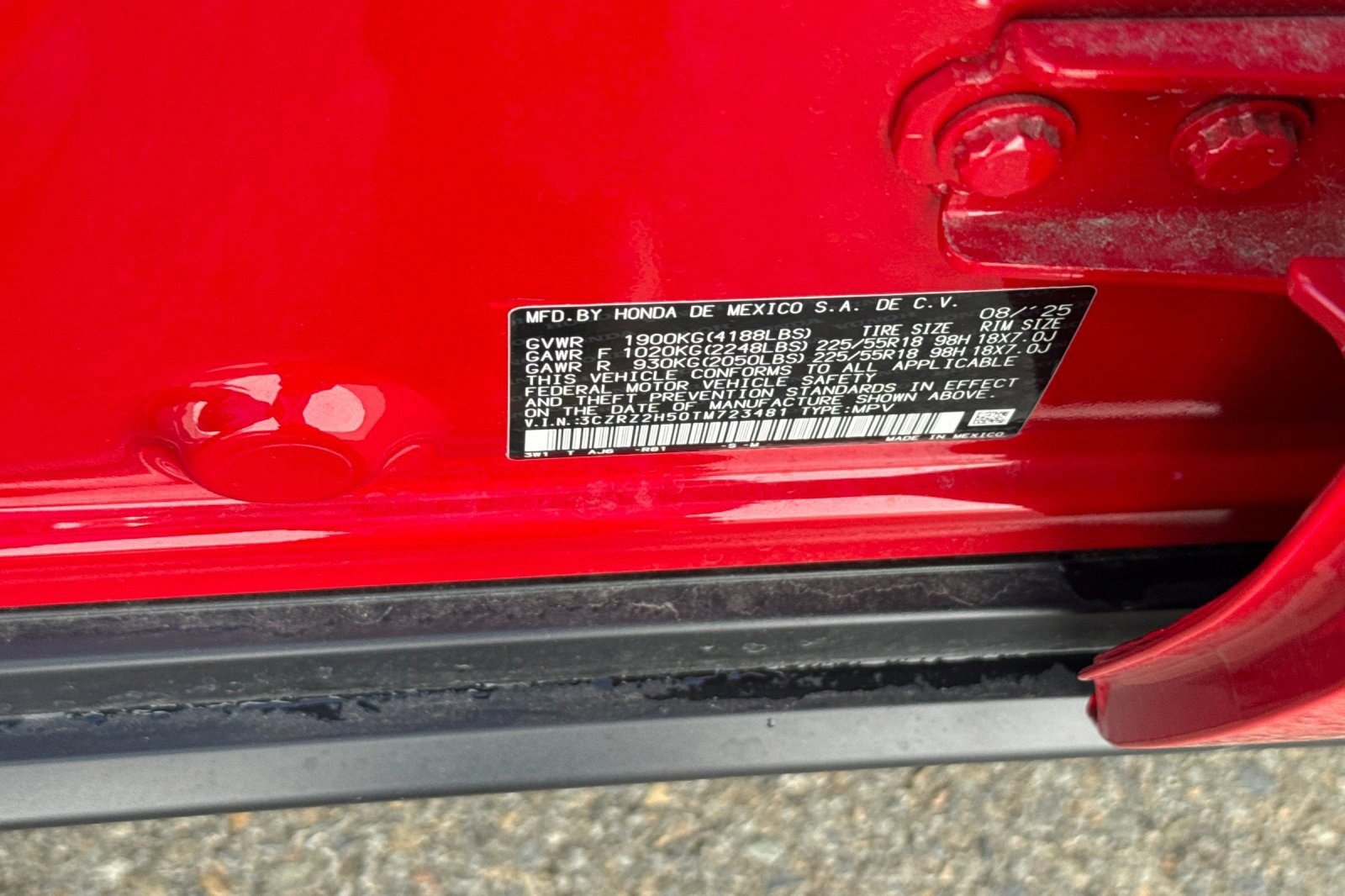 Certified 2026 Honda HR-V Sport image 17