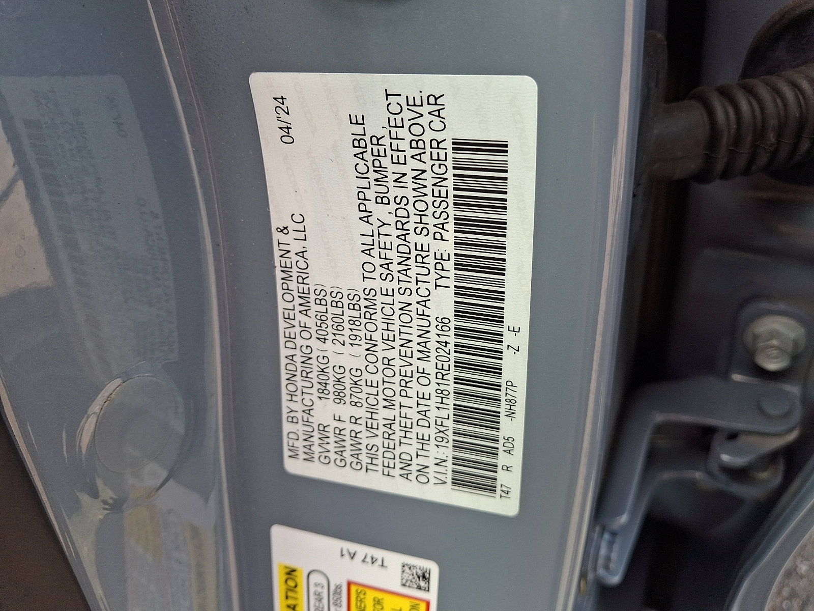 Certified 2024 Honda Civic Sport Touring image 27