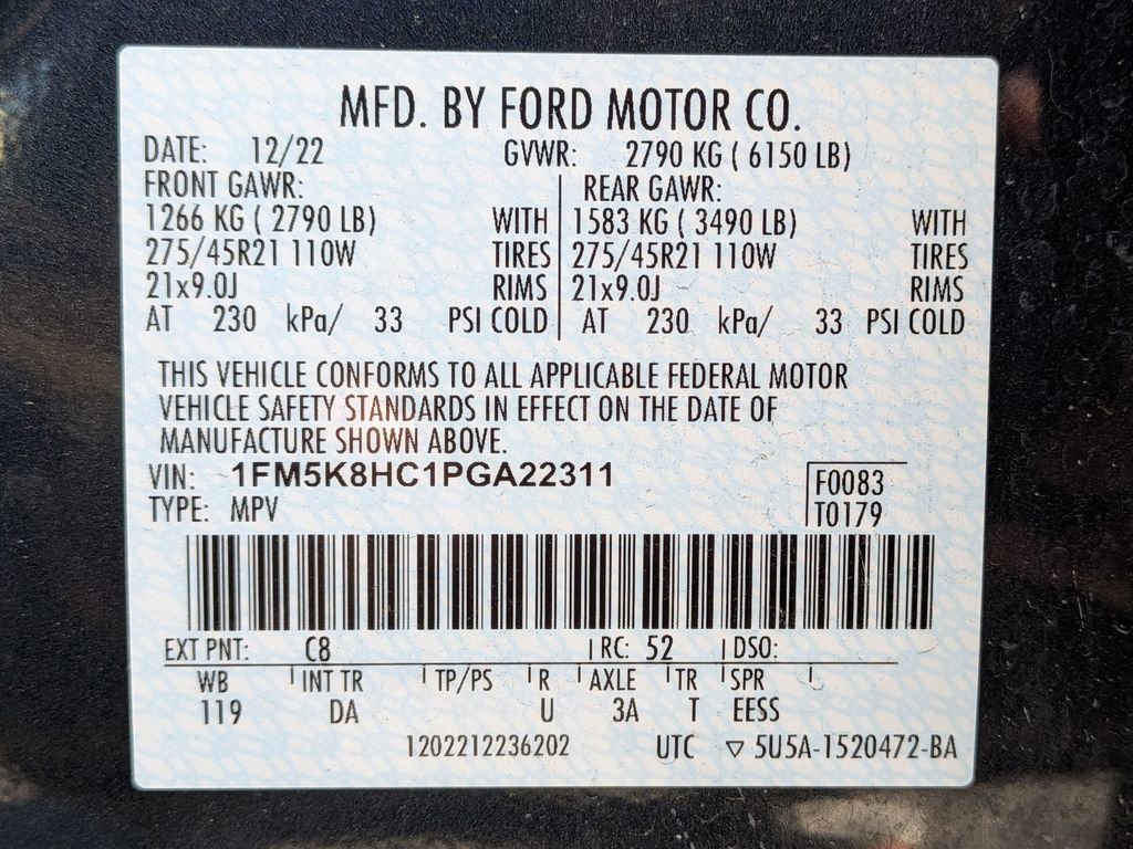 Used 2023 Ford Explorer Platinum w/ Technology Package image 34