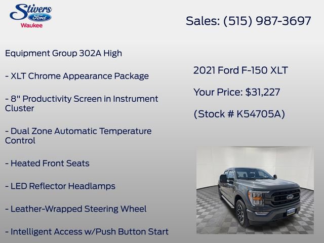 Used 2021 Ford F150 XLT w/ Equipment Group 302A High AWD/4WD image 16