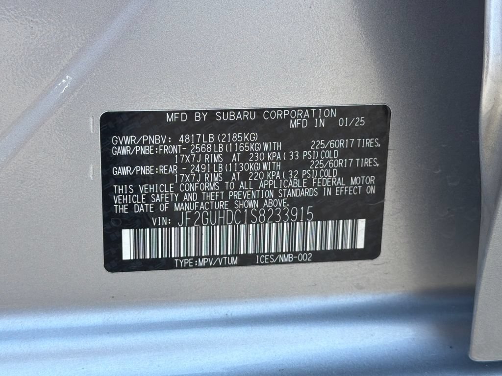 Certified 2025 Subaru Crosstrek 2.5i Premium AWD/4WD image 32