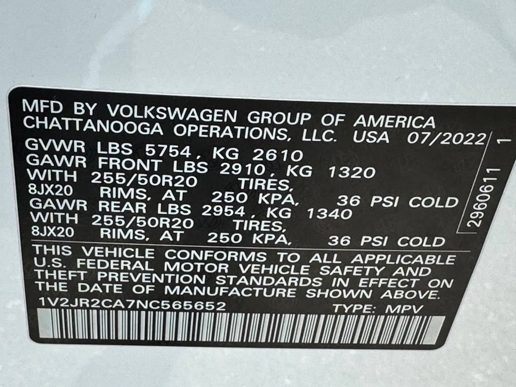 Used 2022 Volkswagen Atlas SE FWD image 44