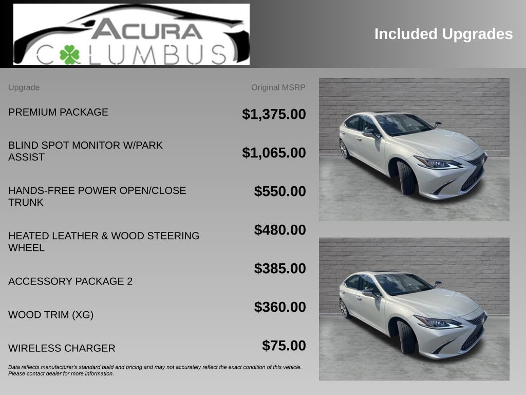 Used 2021 Lexus ES 350 w/ Premium Package FWD image 3