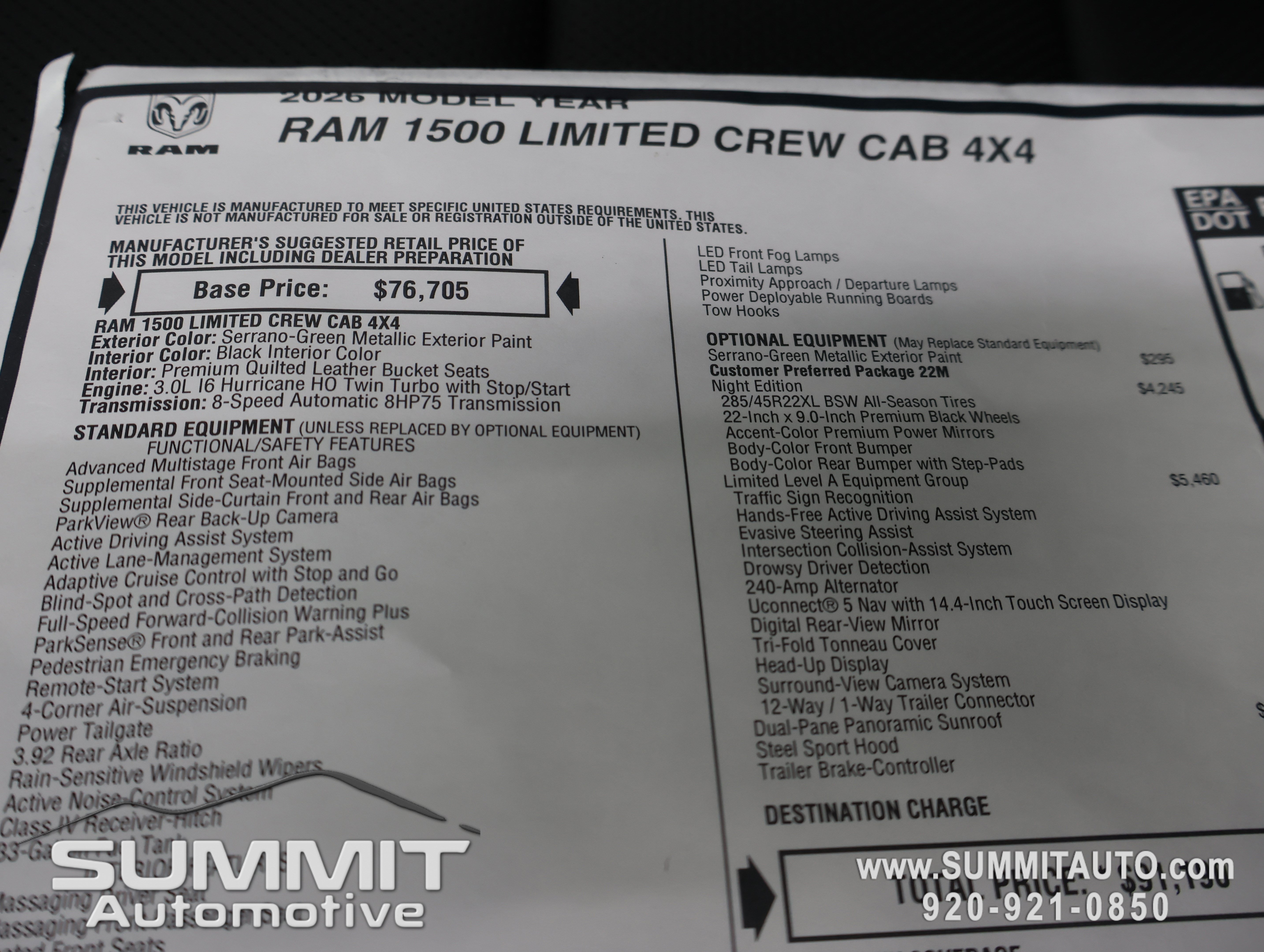 New 2026 RAM 1500 Limited AWD/4WD image 49