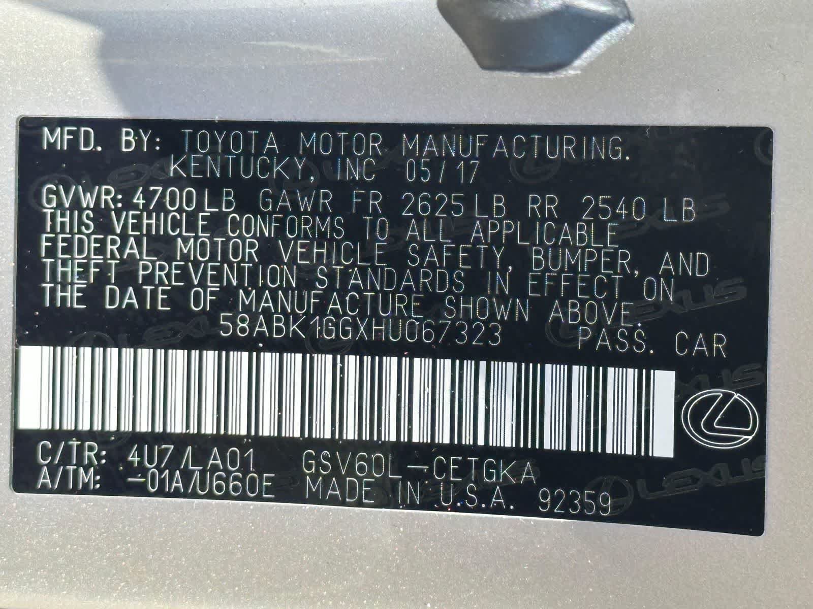 Used 2017 Lexus ES 350 w/ Navigation System Package FWD image 32