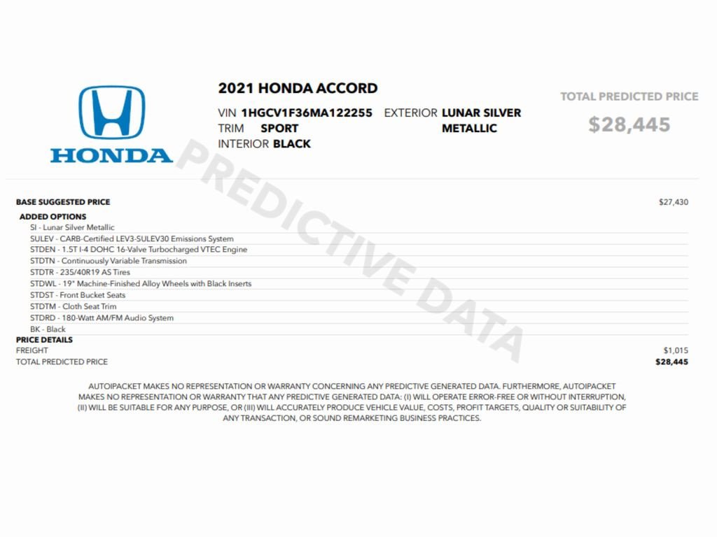 Used 2021 Honda Accord Sport image 2