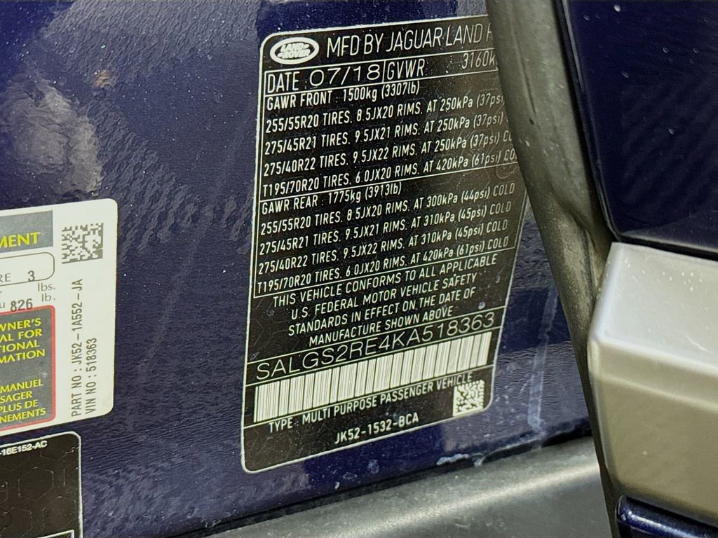 Used 2019 Land Rover Range Rover Supercharged image 35