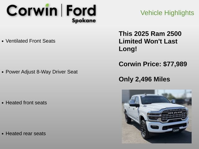 Used 2025 RAM 2500 Limited AWD/4WD image 12