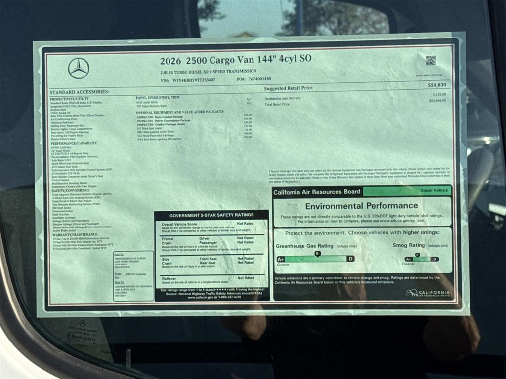 New 2026 Mercedes-Benz Sprinter 144 Cargo image 9