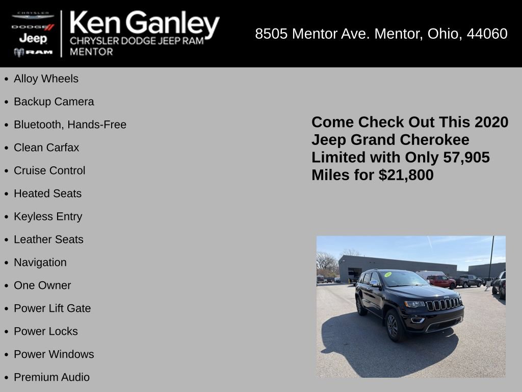 Used 2020 Jeep Grand Cherokee Limited AWD/4WD image 5