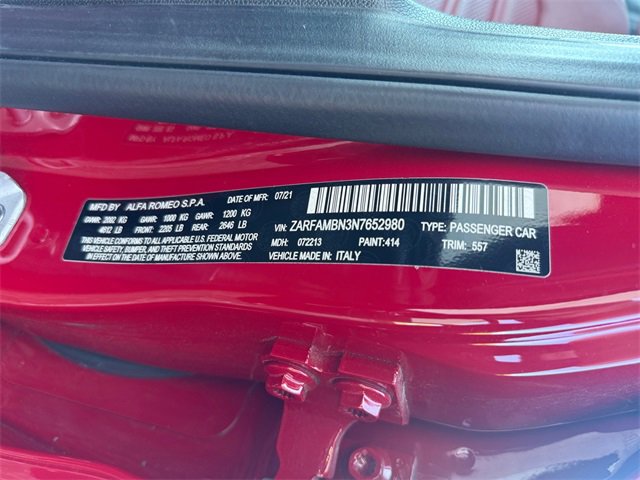 Used 2022 Alfa Romeo Giulia Veloce image 35