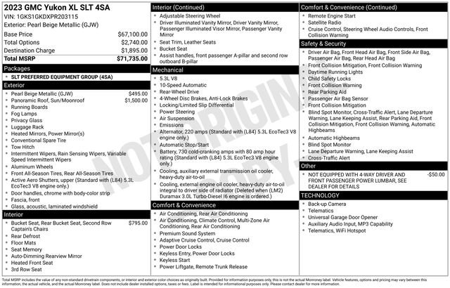 Used 2023 GMC Yukon XL SLT RWD image 29