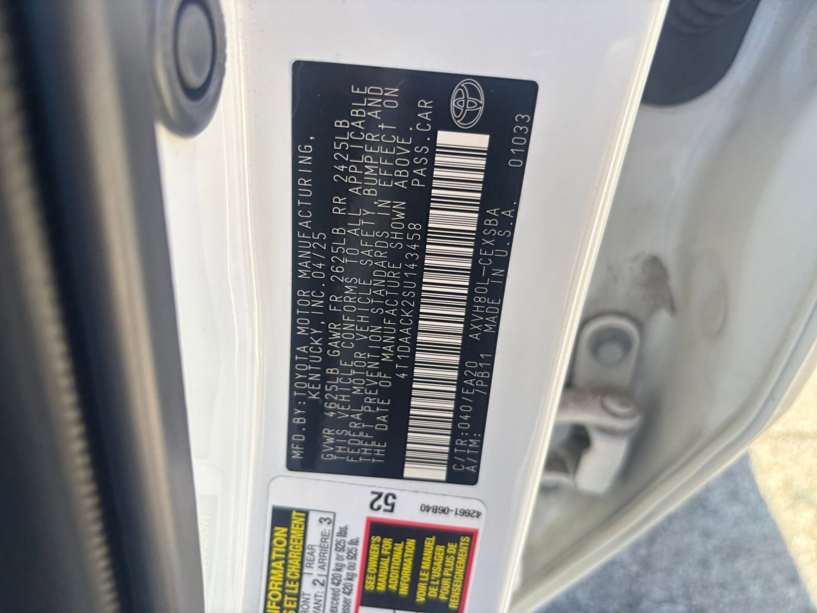 Used 2025 Toyota Camry SE FWD image 28