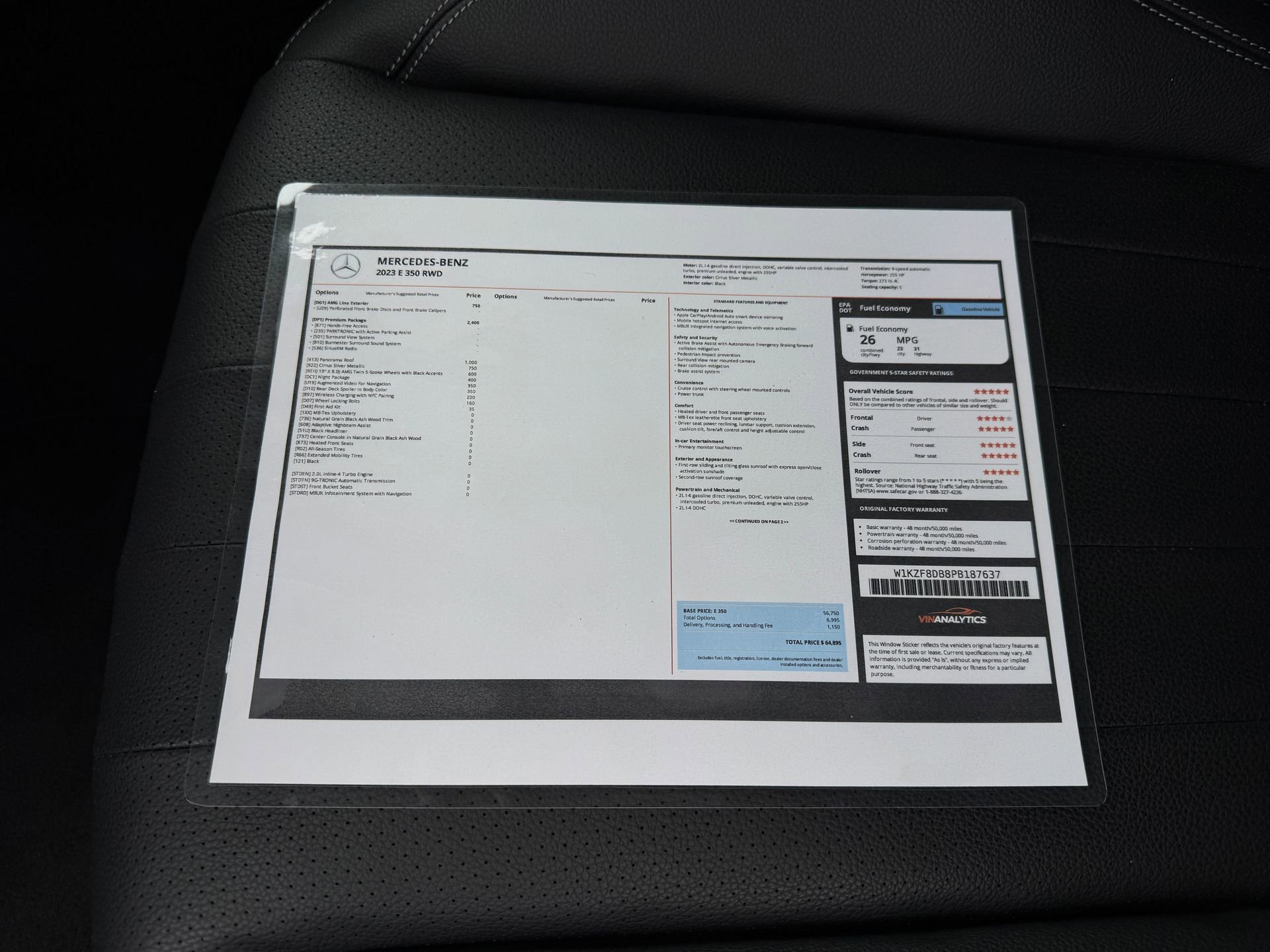Used 2023 Mercedes-Benz E 350 Sedan image 76