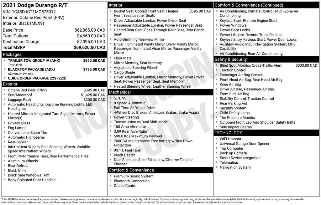Used 2021 Dodge Durango R/T w/ Trailer Tow Group IV AWD/4WD image 4