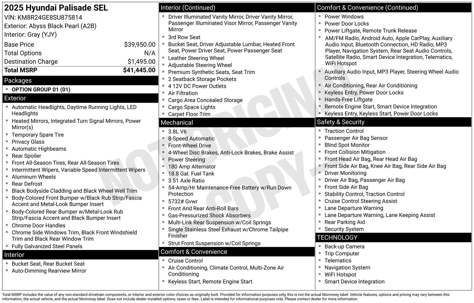 Used 2025 Hyundai Palisade SEL image 44