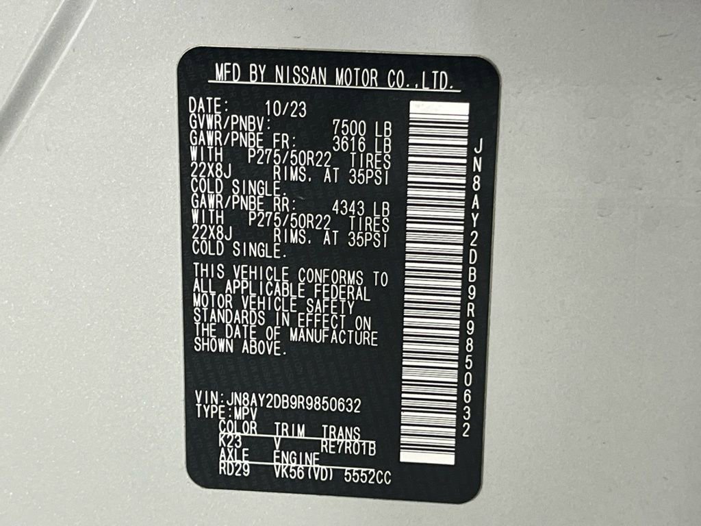 Used 2024 Nissan Armada Platinum w/ Captain's Chairs Package image 35