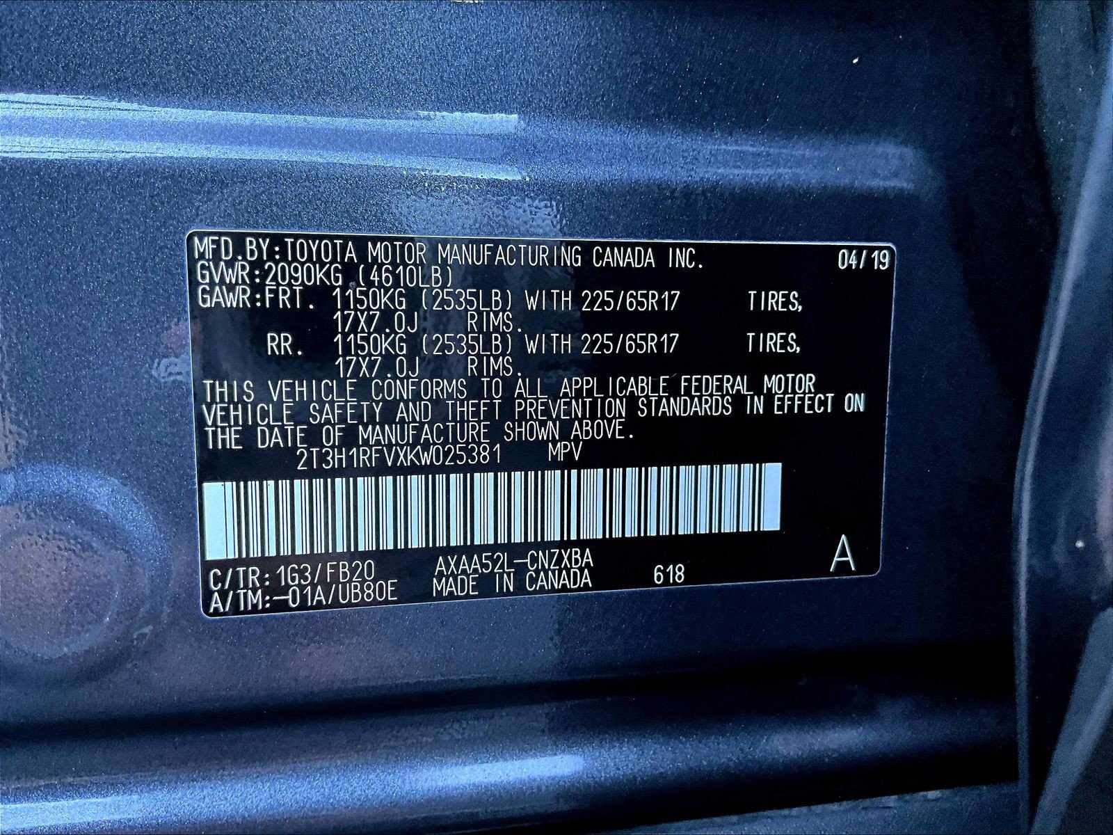 Used 2019 Toyota RAV4 LE FWD image 18