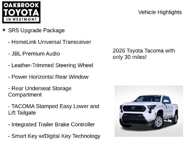 New 2026 Toyota Tacoma SR5 AWD/4WD image 7