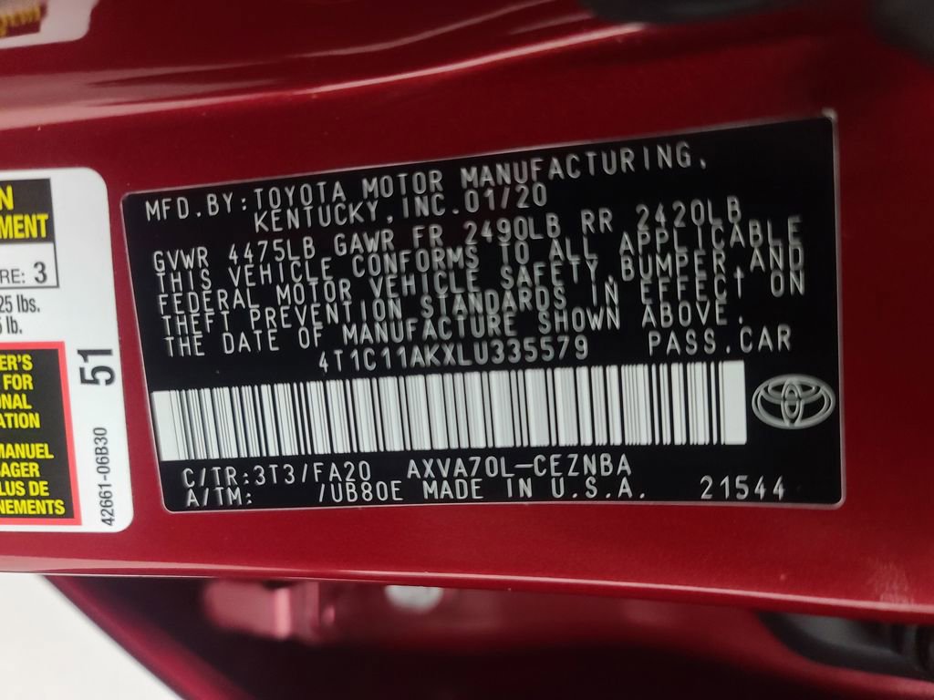 Used 2020 Toyota Camry LE image 38