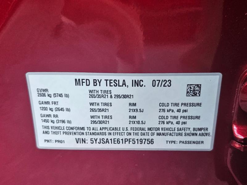 Used 2023 Tesla Model S Plaid AWD/4WD image 36