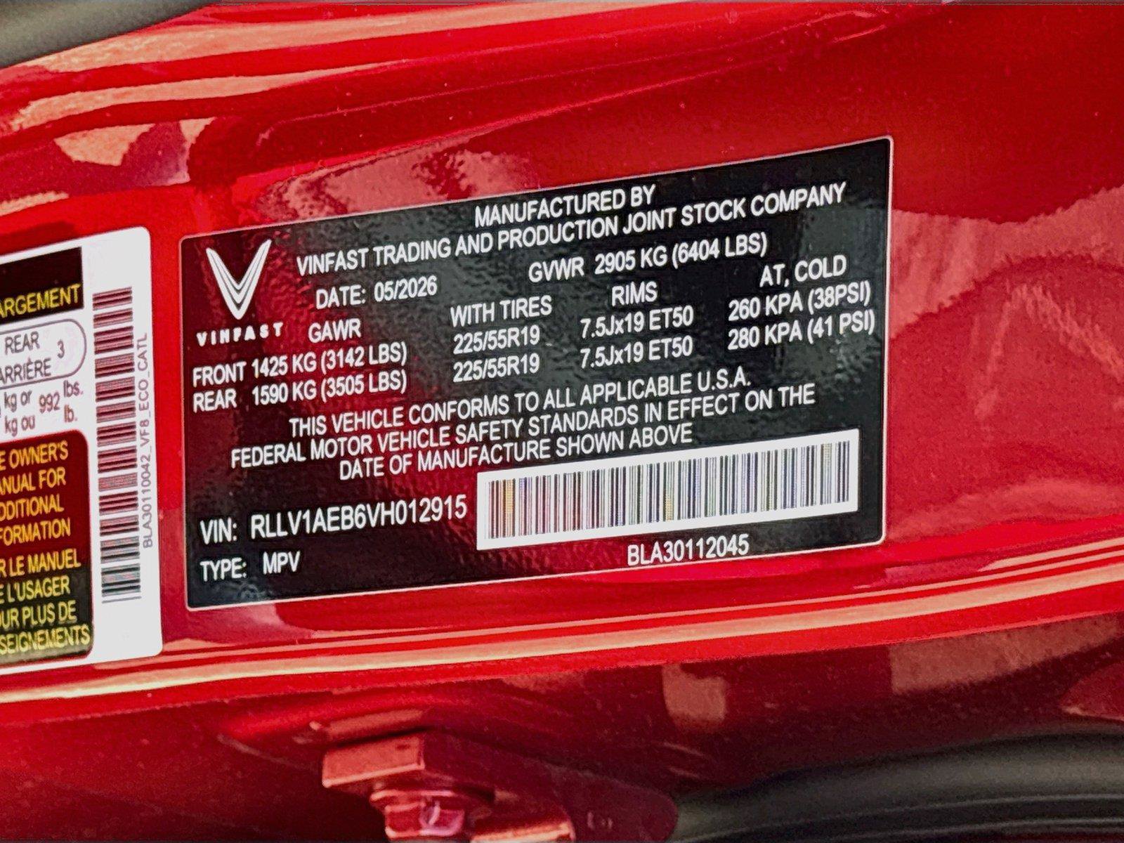 New 2027 VinFast VF 8 Eco AWD/4WD image 31