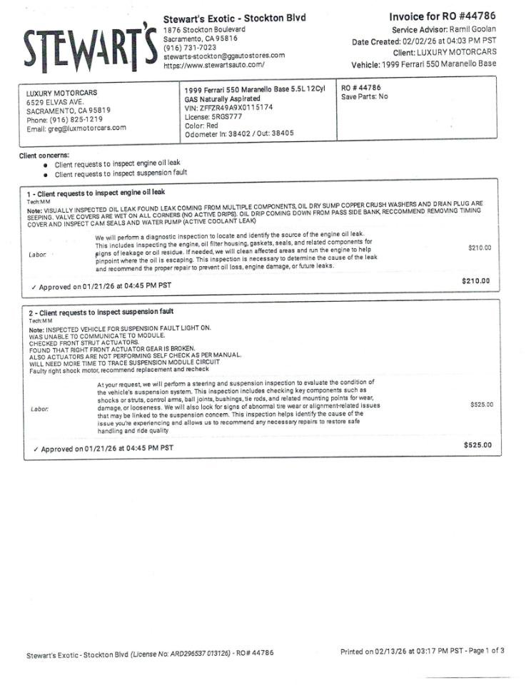 Used 1999 Ferrari 550 Maranello Coupe image 62