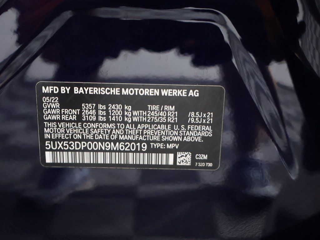 Used 2022 BMW X3 xDrive30i w/ M Sport Package 2 image 50