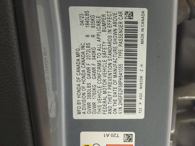 Certified 2023 Honda Civic Sport image 29