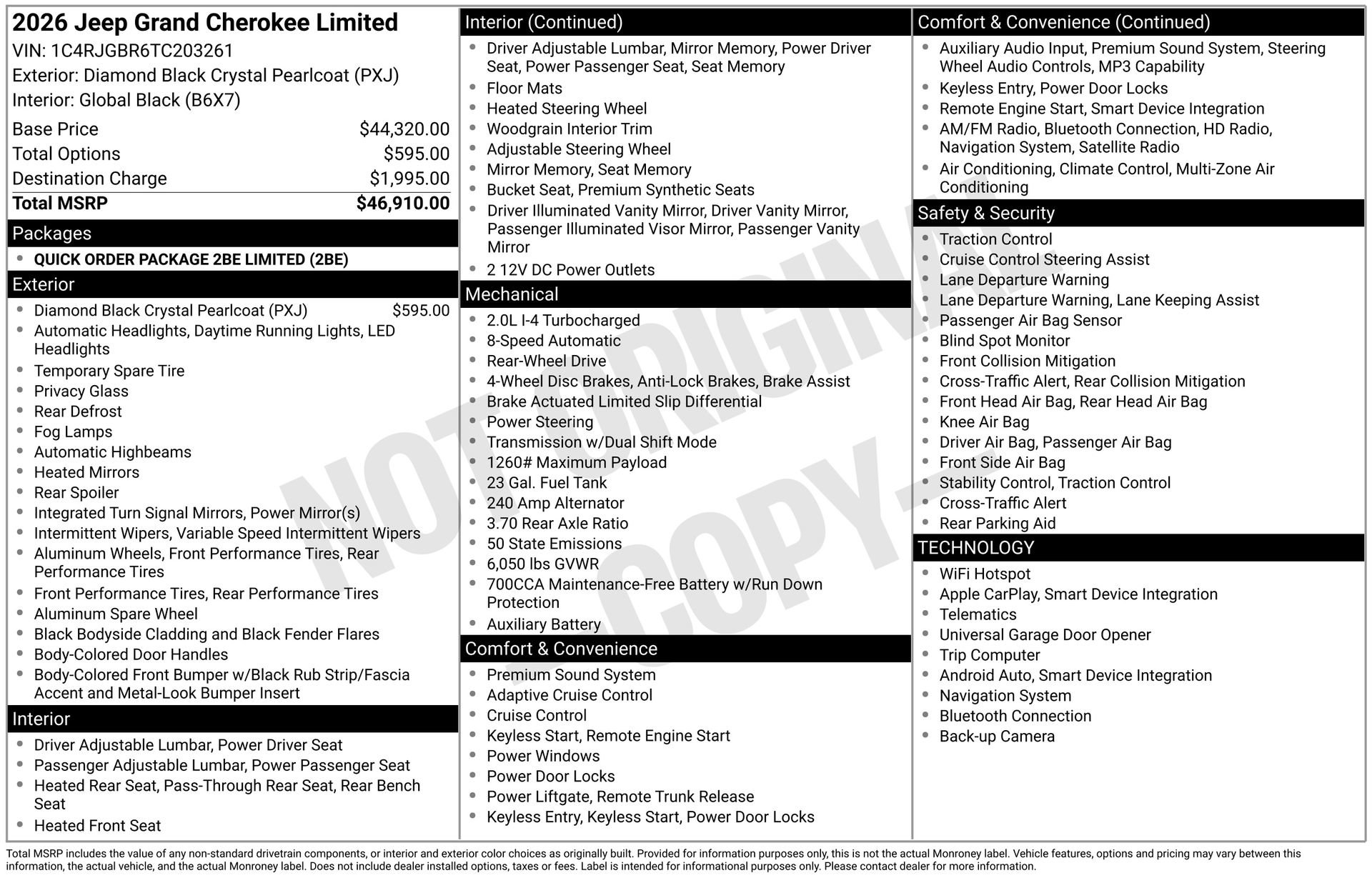 Used 2026 Jeep Grand Cherokee Limited RWD image 41