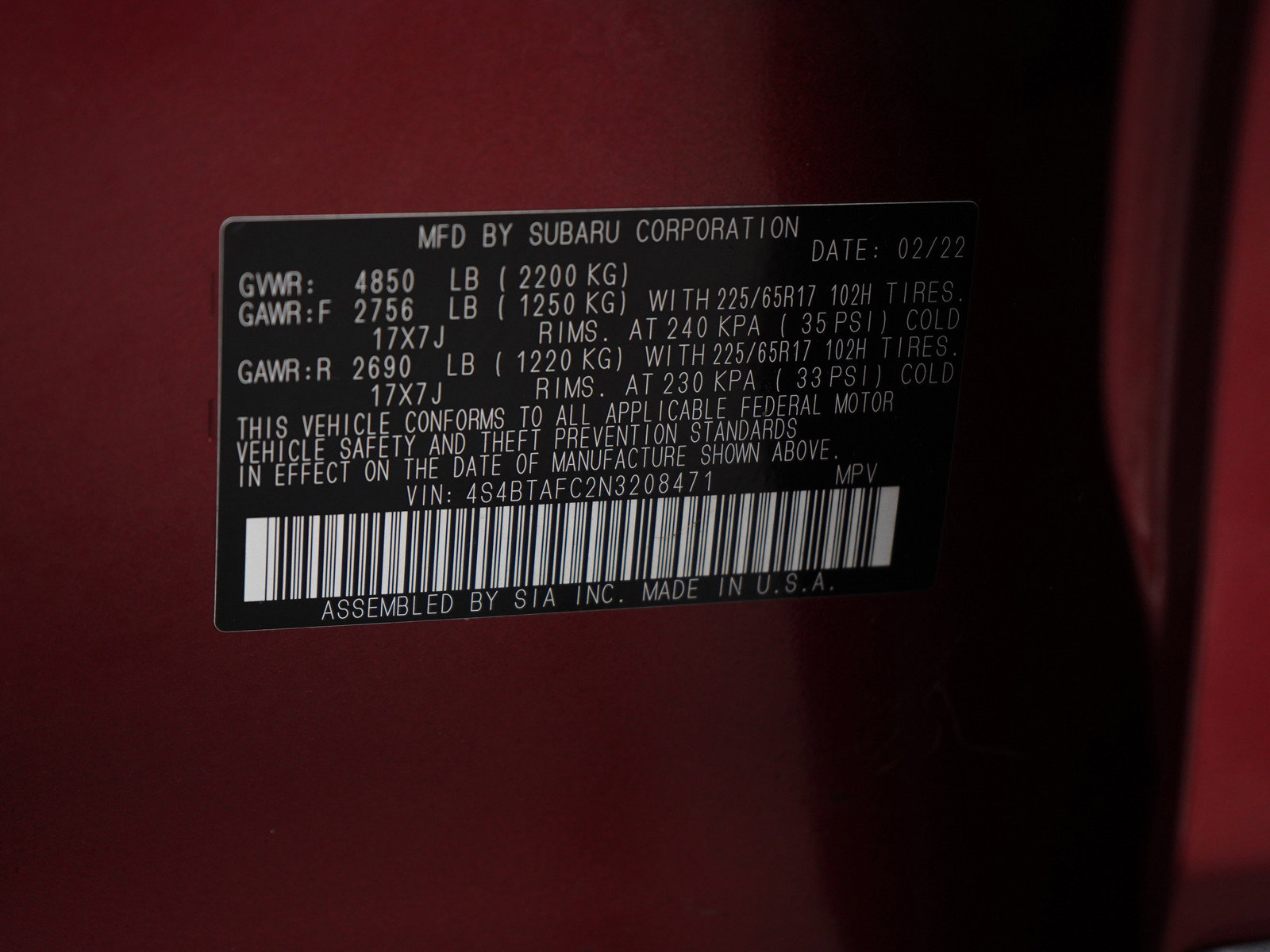 Used 2022 Subaru Outback Premium image 27