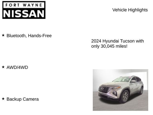 Used 2024 Hyundai Tucson Blue image 7